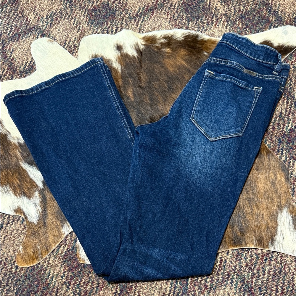 KanCan Dark Wash Flares